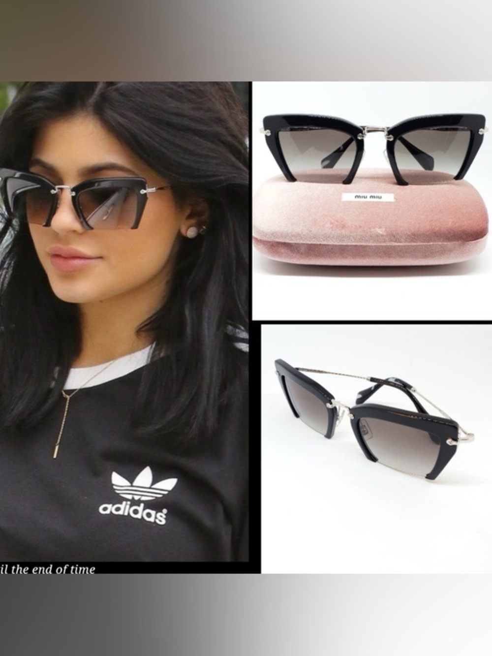 Miu Miu Women's Black Cat Eye Sunglasses